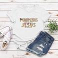 Fall Pumpkin Obsessed And Jesus Blessed Christian Autumn Gifts Women T-shirt Personalized Gifts
