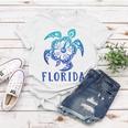 Florida Sea Turtle Florida Hibiscus Women T-shirt Unique Gifts
