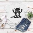 Funny Racoon Peace Sign Trashed Racoon Panda Lovers Gift Women T-shirt Unique Gifts