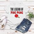 The Legend Of Ping Pong Tischtennis Lustig Frauen Tshirt Lustige Geschenke