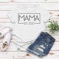 Mama Est 2023 Werdende Mutter Schwangere Geschenk Neue Mama Frauen Tshirt Lustige Geschenke