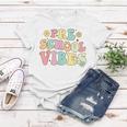 Preschool Vibes Retro Groovy Teacher Nursery School Women T-shirt Unique Gifts