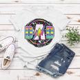 Retro Dad Lightning Bolt Rainbow Fathers Day Vintage Women T-shirt Personalized Gifts