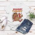 The Hungry Turkey Funny Thanksgiving Women T-shirt Unique Gifts