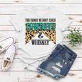 Two Things We Dont Chase Cowboys And Whiskey Leopard Retro Women T-shirt Unique Gifts
