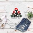 Womens Meditating With Tulips Women T-shirt Unique Gifts