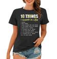 10 Things I Want In Life Horse Funny Horse Gift For Girls Women T-shirt
