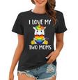 I Love My Two Moms Cute Lgbt Gay Ally Unicorn Girls Kids Women T-shirt