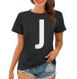 J Buchstabe Zahl Symbol Alphabet Initiale Frauen Tshirt