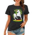 Leprechaun Riding A Magical St Patricks Day Unicorn Women T-shirt