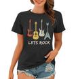 Lets Rock Rock N Roll Guitar Retro Gift Men Women Women T-shirt
