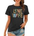Line Wife Leopard Lineman Wife Of A Lineman Women T-shirt