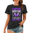 Lupus Awareness Butterfly Wear Purple Sle Autoimmune Disease Women T-shirt