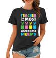 Teacher Of The Most Awesome Peeps Easter Day Bunny Rabbit Women T-shirt