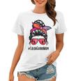 Color Guard Mom Messy Bun Marching Band School Mommy Mother Women T-shirt