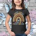 100 Days Of First Grade School Teacher Smarter Rainbow V2 Youth T-shirt