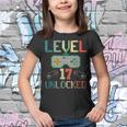 17 Year Old Gifts Level 17 Unlocked 17Th Birthday Boy Gaming Youth T-shirt