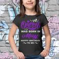 A Queen Was Born In May Happy Birthday To Me Shirts For Girl Youth T-shirt