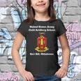 Army Field Artillery School Coa Fort Sill Oklahoma Print Youth T-shirt