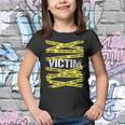 Crime Scene Victim Murder Mystery Dinner Party Game Meme Youth T-shirt