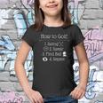 Funny Golf Sayings Funny Golfing How To Golf Youth T-shirt