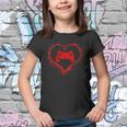 Gamer Heart Valentines Day Video Games Boys Kids Teens Gift V2 Youth T-shirt