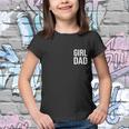 Girl Dad Pocket Print Daddy Papa Fathers Day Youth T-shirt