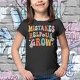 Groovy Growth Mindset Positive Retro Teacher Back To School Youth T-shirt