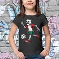 Halloween Soccer Skeleton Men Boys Soccer Player Halloween Youth T-shirt