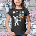 Kids 4 Year Old Outer Space Birthday Party 4Th Birthday Shirt B Youth T-shirt