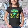 Kids Lasertag King Is 7 Years Old Birthday Party Shirt Gift Idea Youth T-shirt