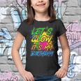 Lets Glow Its My Birthday Party Boys Girls Birthday Party Youth T-shirt