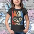 Level 6 Unlocked Funny Video Gamer 6Th Birthday Gift Youth T-shirt