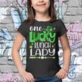 Lucky Shamrock One Lucky Lunch Lady St Patricks Day School Youth T-shirt