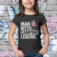Man Myth Camping Legend Us American Flag Chair Camping Dad Gift Youth T-shirt