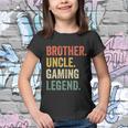 Mens Funny Gamer Brother Uncle Gaming Legend Vintage Video Game Tshirt Youth T-shirt
