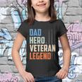 Patriotic Veterans Veteran Husbands Dad Hero Veteran Legend Gift Youth T-shirt