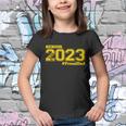Proud Dad Of 2023 Senior Gift Class Of 2023 Proud Dad Gift Gold Gift Youth T-shirt