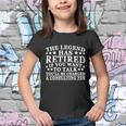 The Legend Has Retired Vintage Retirement Gift Youth T-shirt