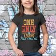 The One The Only The Legend Has Retired Funny Retirement Shirt Youth T-shirt