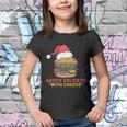 Ugly Christmas Sweater Burger Happy Holidays With Cheese V2 Youth T-shirt