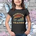 Vintage Dinosaur Trainer Halloween Costume Retro Sunset Dino Cool Gift Youth T-shirt