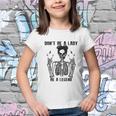 Dont Be A Lady Be A Legend Funny Cool Skeleton Youth T-shirt