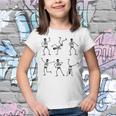 Halloween Vintage Pumpkin Dancing Skeletons Dance Skeleton Youth T-shirt