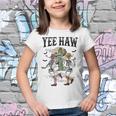 Howdy Retro Desert Dancing Skeleton Cowboy Boots Hat Western Youth T-shirt