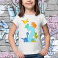 Kids 2 Years Old Dinosaur Toys Dino Slogan 2Nd Birthday Boy Youth T-shirt