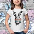 Retro Gaming Bunny Face With Sunglasses For Boys Easter Day Youth T-shirt