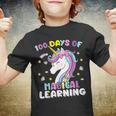 100 Days Of Magical Learning Unicorn 100Th Day School Girls Youth T-shirt