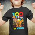 100 Days Of School Dinosaur 100 Days Smarter 100Th Day  Youth T-shirt
