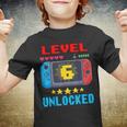 6Th Birthday Boy Level 6 Unlocked Video Gamer Birthday Youth T-shirt